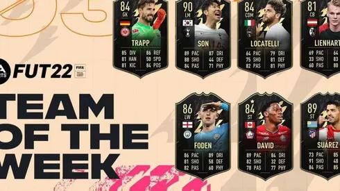 Nuevas cartas para Son, Suárez y Foden en el TOTW 3 del FIFA 22