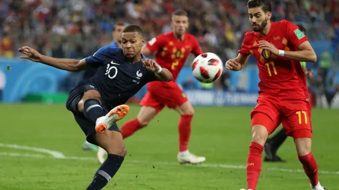 Imágenes del último Bélgica vs. Francia, en Rusia 2018.