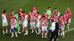 Jugadores de Croacia en la final de Rusia 2018.