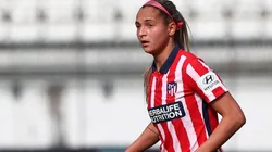 Deyna Castellanos en acción con Atlético de Madrid.
