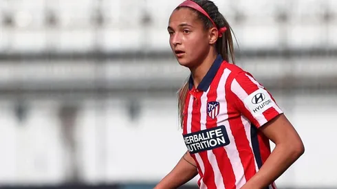 Deyna Castellanos en acción con Atlético de Madrid.