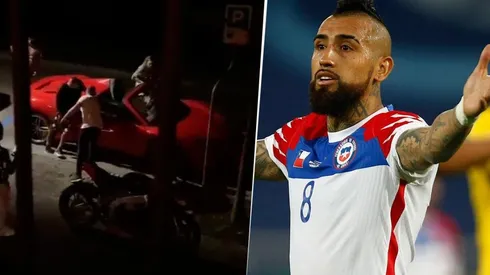Viralizan video de Arturo Vidal en aparente estado de ebriedad.