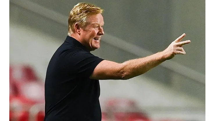 Ronald Koeman en dirección de Barcelona.
