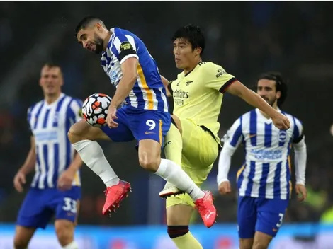 Brighton y Arsenal no se sacaron ventajas en un partido de alta intensidad