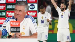 Ancelotti reaccionó a la afirmación de Benzema sobre la chance de Mbappé en Real Madrid.