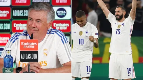 Ancelotti reaccionó a la afirmación de Benzema sobre la chance de Mbappé en Real Madrid.