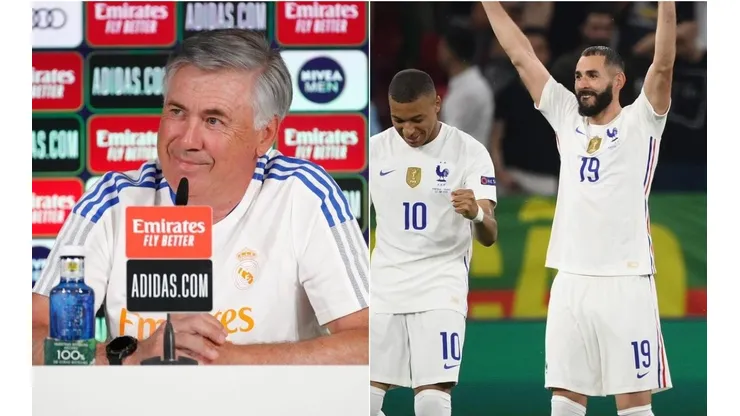Ancelotti reaccionó a la afirmación de Benzema sobre la chance de Mbappé en Real Madrid.