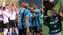 Corinthians, Gremio y Palmeiras; campeones de Libertadores.