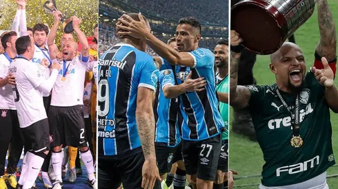 Corinthians, Gremio y Palmeiras; campeones de Libertadores.