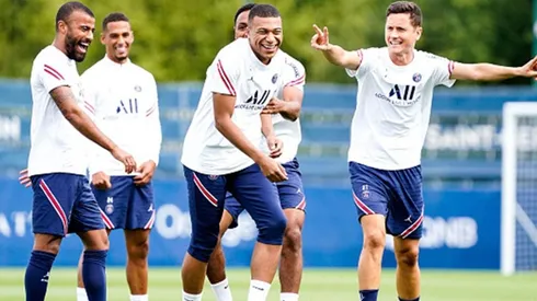 PSG en entrenamiento.