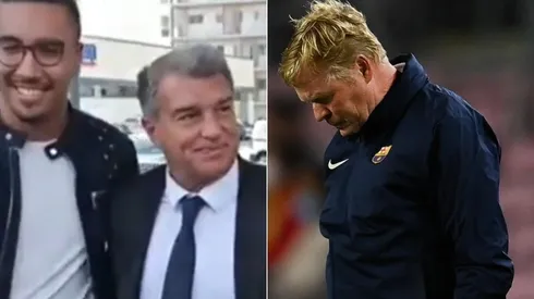 Joan Laporta y una reacción que avecina la salida de Ronald Koeman de Barcelona.