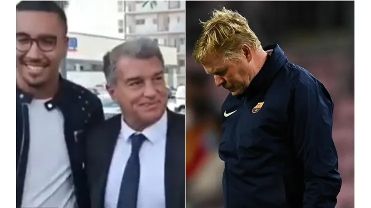 Joan Laporta y una reacción que avecina la salida de Ronald Koeman de Barcelona.