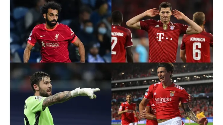 Algunas de las figuras de la segunda jornada de la Champions League.