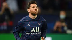 Lionel Messi en un entrenamiento con PSG.