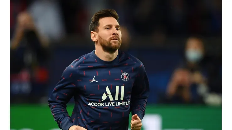 Lionel Messi en un entrenamiento con PSG.