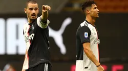 Leonardo Bonucci y Cristiano Ronaldo en un encuentro de Juventus.