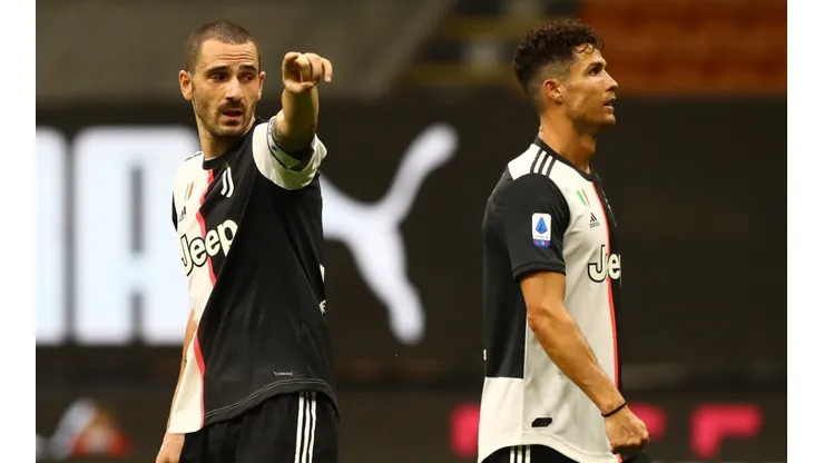 Leonardo Bonucci y Cristiano Ronaldo en un encuentro de Juventus.