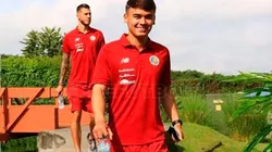 Ugalde con la selección de Costa Rica.