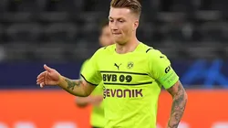 Marco Reus en acción con Dortmund ante Sporting CP.