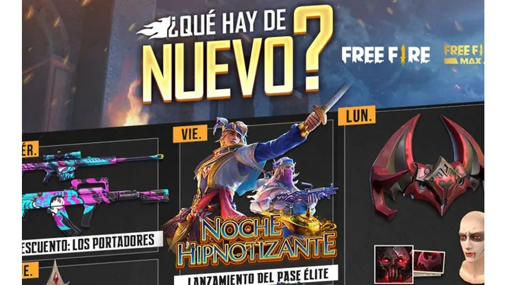Free Fire revela su nuevo Pase Elite en la Agenda Semanal