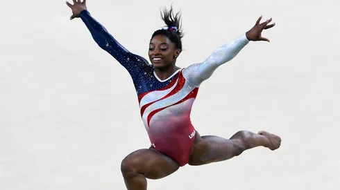 Simone Biles, en acción