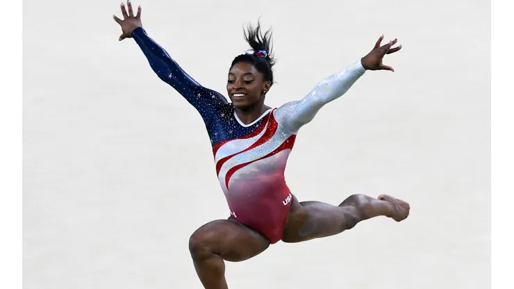 Simone Biles, en acción