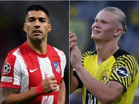 Luis Suárez se rinde a los pies de Haaland