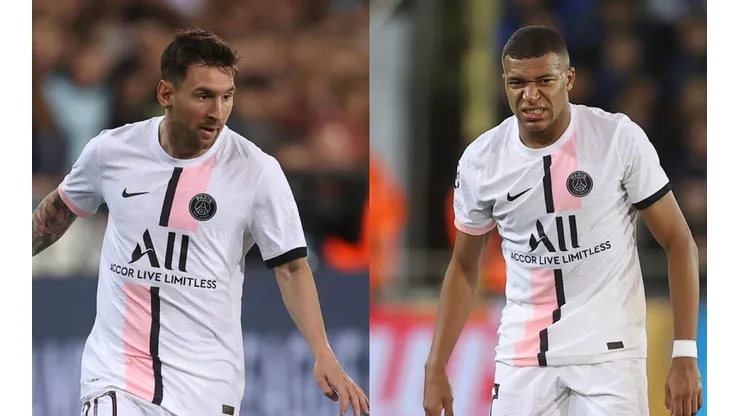 Lionel Messi y Kylian Mbappé en PSG.