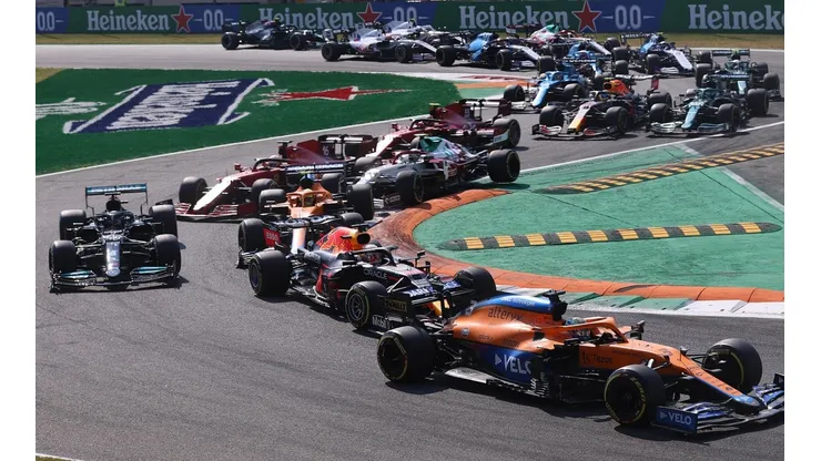 La postal de la última largada en Italia, ¿qué pasará en el Gran Premio de Rusia? (Foto: Getty Images).