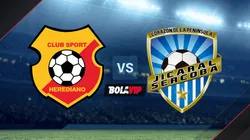 Herediano vs. Jicaral por la Liga Promerica de Costa Rica.