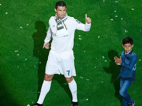 Lo que dijo el hijo de Cristiano Ronaldo cuando conoció a Messi: “Es muy bajito”