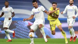 Real Madrid en acción de juego frente a Villarreal.