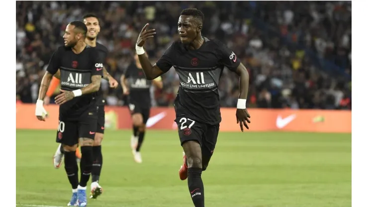 Idrissa Gana Gueye, autor del primer gol de PSG para la victoria ante Montpellier.