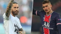 Sergio Ramos y Marco Verratti, en PSG.