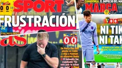 Portadas de los diarios españoles.