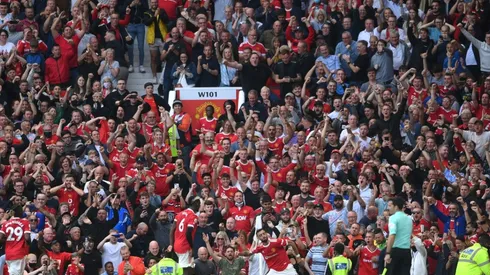 Fans del Manchester United.