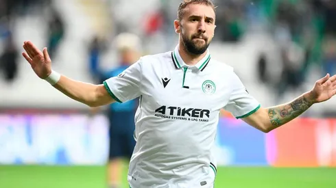 Konyaspor en festejo de gol.