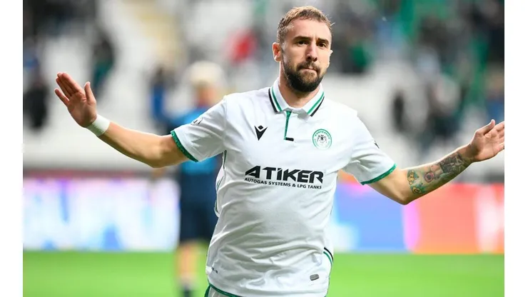Konyaspor en festejo de gol.