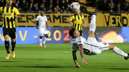 Momento del gol de Terans.