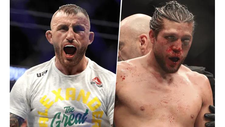 Alexander Volkanovski vs. Brian Ortega por el UFC 266 (Foto: Getty Images).