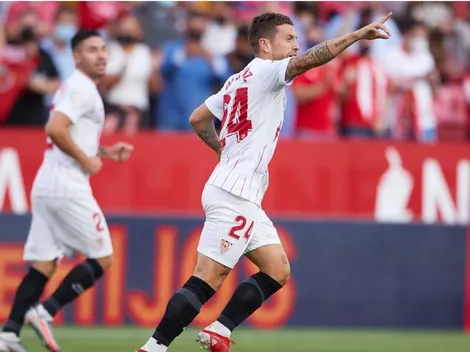 Con aporte argentino, Sevilla derrumba a Valencia y se prende arriba