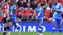 Festejo de gol de Falcao García con Rayo Vallecano.