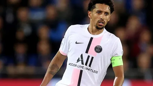 Marquinhos en acción con PSG.