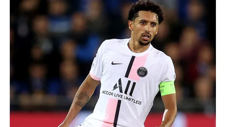 Marquinhos en acción con PSG.