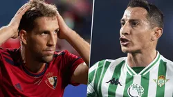Osasuna y Real Betis se enfrentan por la Liga Española.