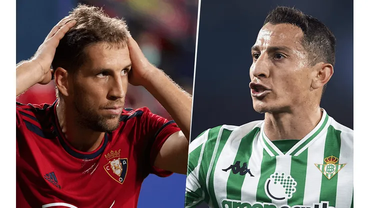 Osasuna y Real Betis se enfrentan por la Liga Española.