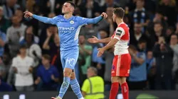 Phil Foden y su festejo de gol ante Wycombe Wanderers
