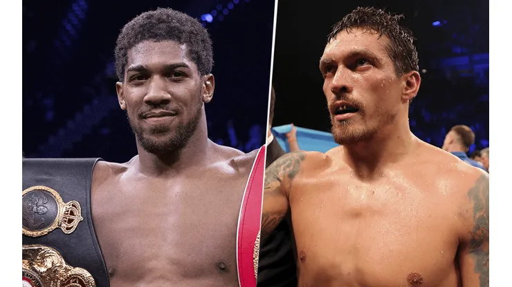 Anthony Joshua vs. Oleksandr Usyk por los títulos AMB, FIB y OMB de la división pesado (Foto: Getty Images).