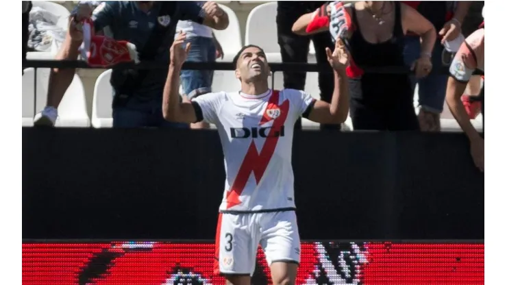 Radamel Falcao García se estrena con gol en Rayo Vallecano.