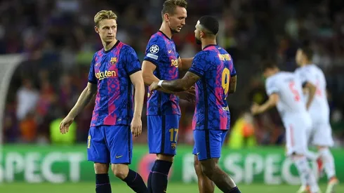 Barcelona luego del partido con Bayern.